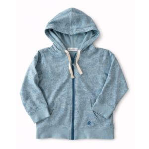 Babycottons Campera Niño Celeste Estampada con Capucha 3-4 Años