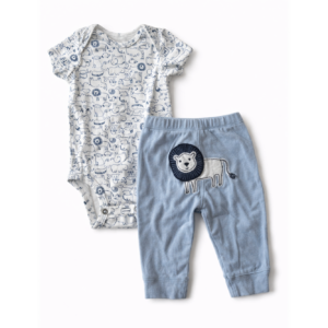 Carter’s Conjunto Bebé Animales 2 Piezas Body y Pantalón 1-3 Meses