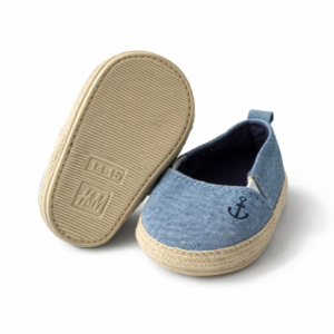 H&M Alpargatas Bebé Azul Denim Talle 14-15