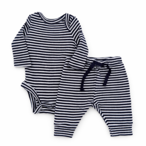 GAP Conjunto Bebé Rayado Body + Pantalón Newborn (0–3 Meses)