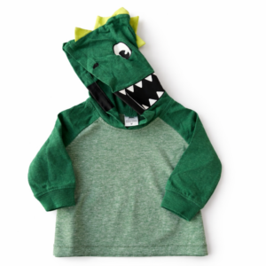 Carter’s Remera Bebé Dino con Capucha 3D Verde 3 Meses