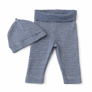 H&M Set Bebé Pantalón + Gorro Rayado 0-3 Meses