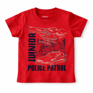 Carter’s Remera Manga Corta Roja Police Patrol 3–6M