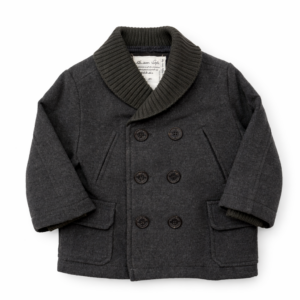 Zara Abrigo Bebé Gris con Botones Estilo Peacoat 6-9 Meses