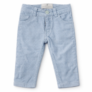 Pantalón Bebé BabyCottons Corderoy Celeste 12M