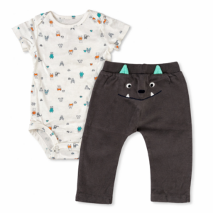 Carter’s Conjunto Body + Pantalón 9 Meses Estampado Monstruo