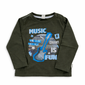 Cheeky Remera Manga larga verde Music 18–24 Meses