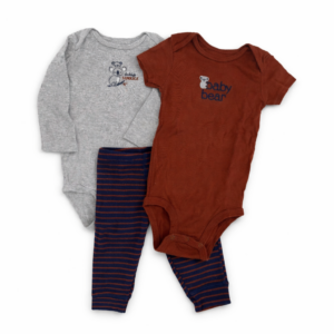 Carter’s Set Bebé 3 Piezas 2 Bodies + Legging “Baby Bear” 9 Meses
