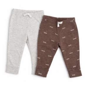 Carter’s Set 2 Leggings Bebé Marrón y Gris Algodón Original 6 Meses