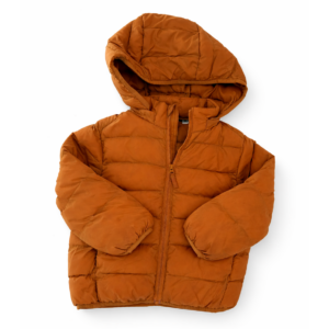 Uniqlo Campera Inflable Niño con Capucha Marrón 3–4 Años