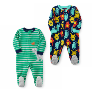 Pack 2 Pijamas Carter’s Polar Niño 3 Años Monstruos + Dinosaurio